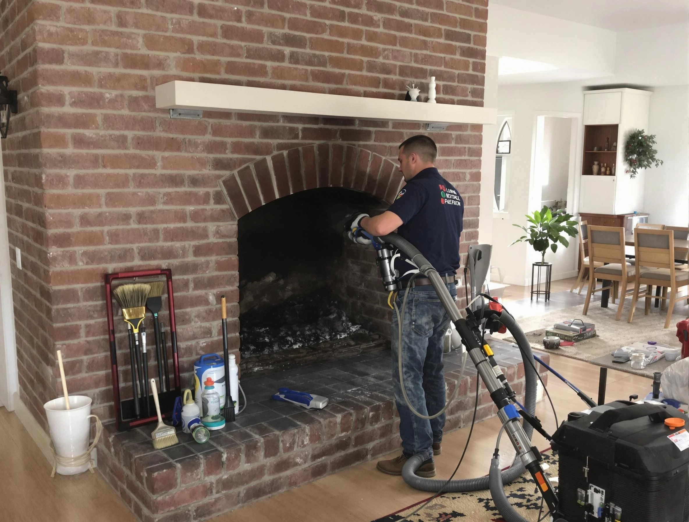 Chimney Cleaning in Mustang