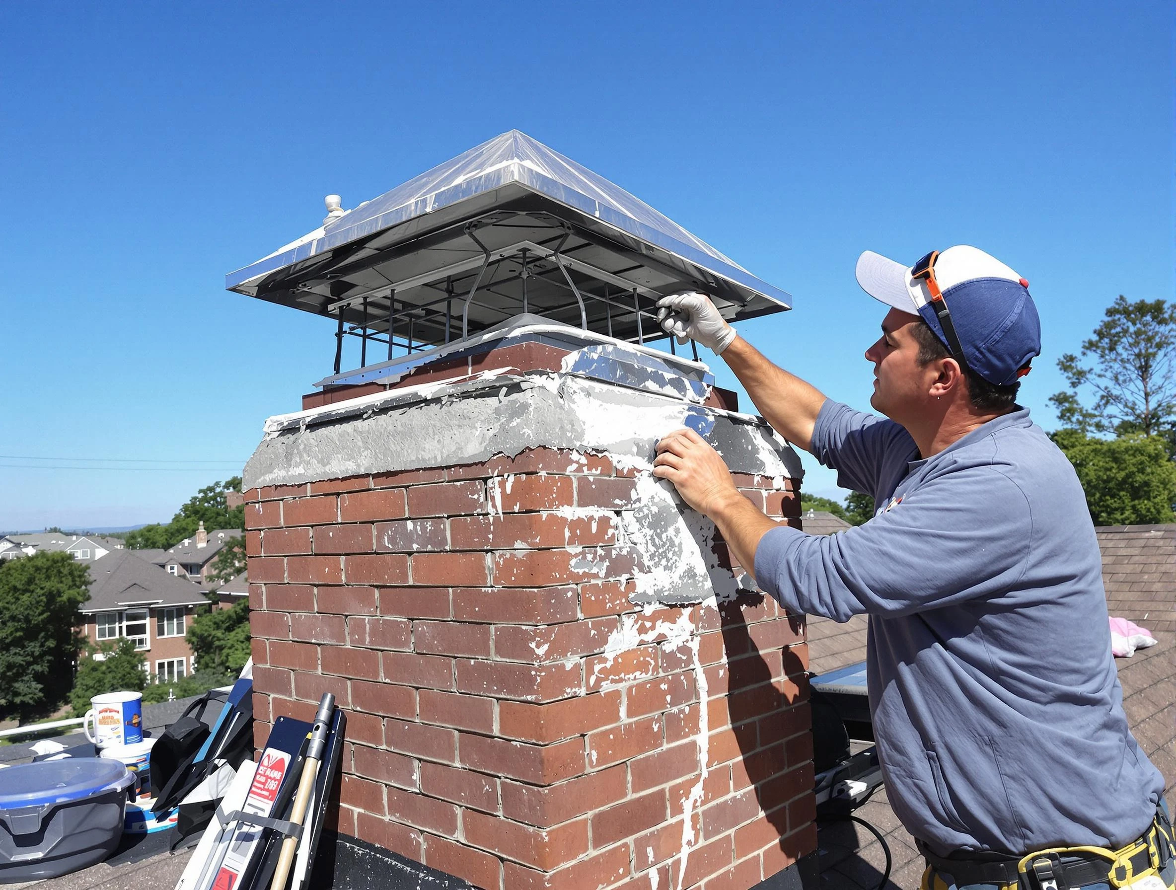 Chimney Crown Services in Mustang