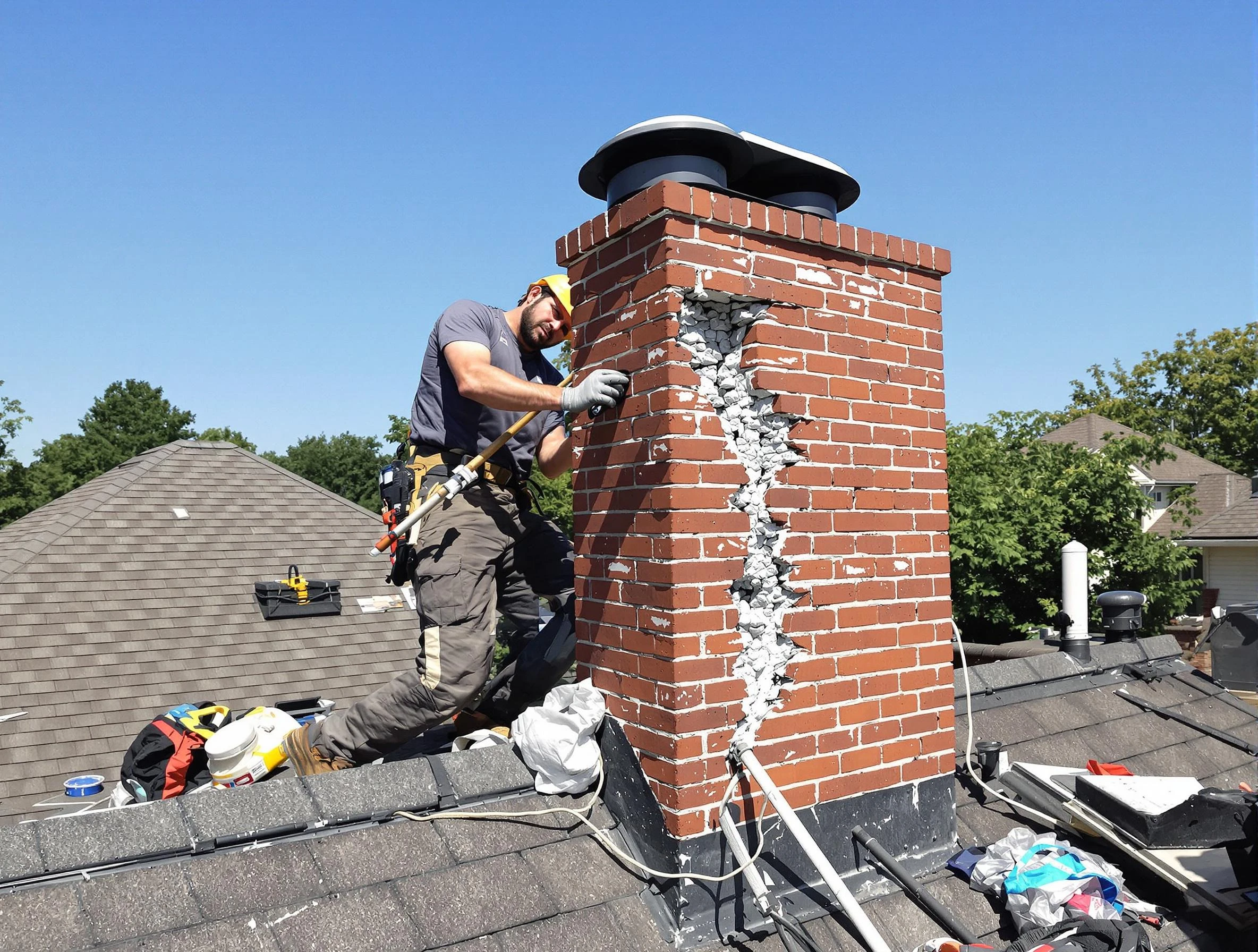 Chimney Repair in Mustang