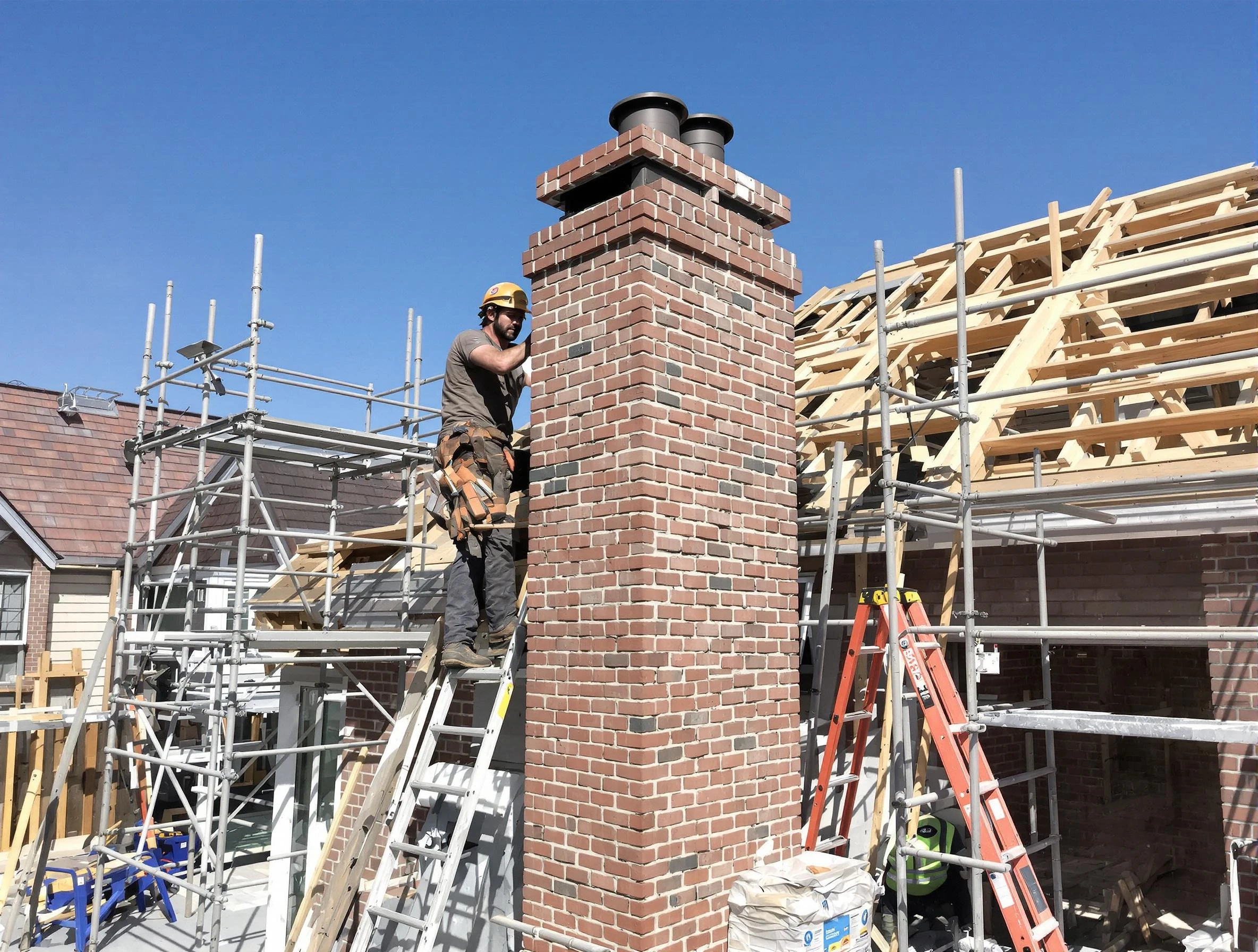 New chimney installation completed by Mustang Chimney Sweep in Mustang, OK